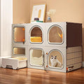 Large 2/3 Tier Cat Cage with Cat Litter Box G418