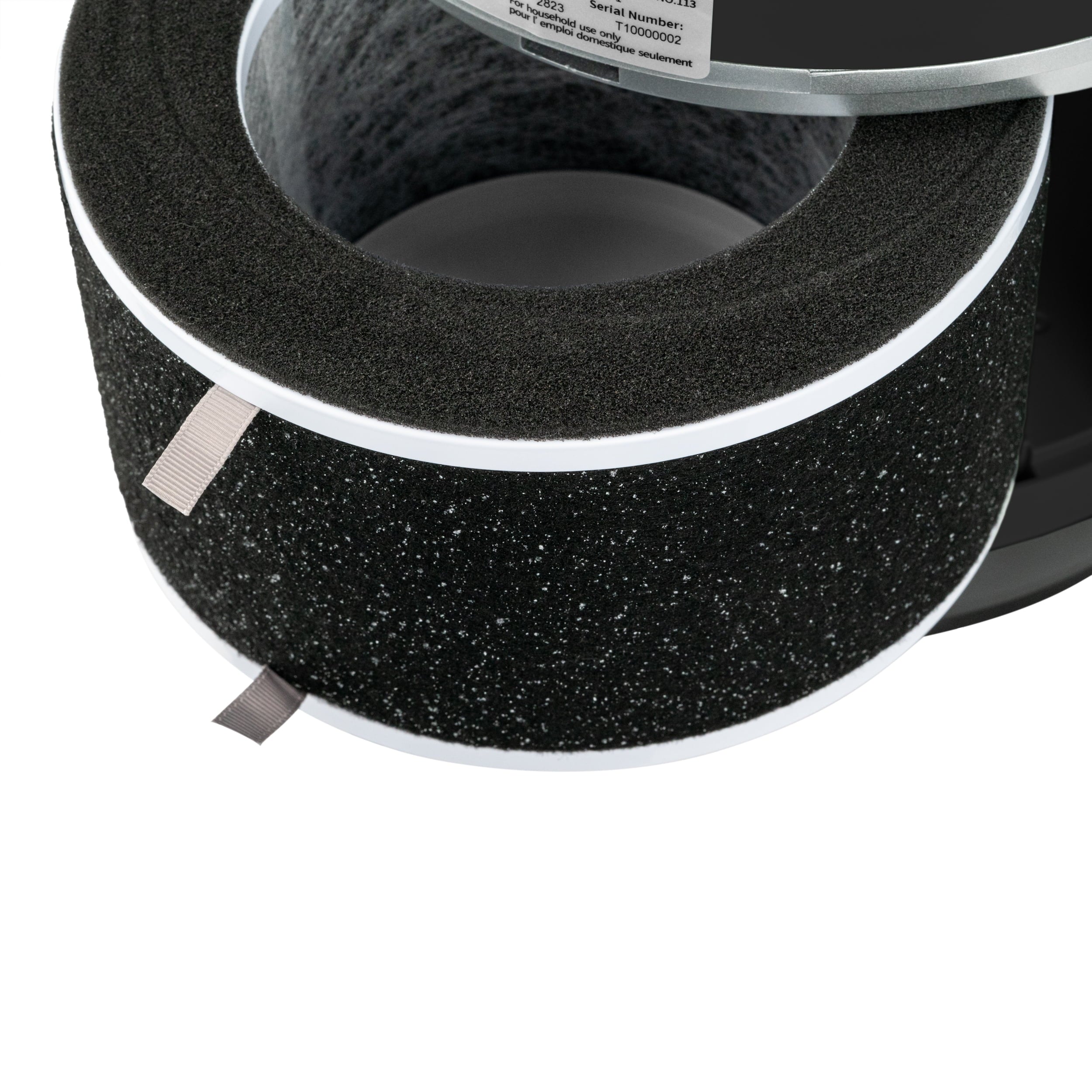 Black 3-in-1 Air Purifier Heater Fan G5689