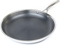 12 Inch Hybrid Stainless Steel Non-Stick Frying Pan with Lid Q4155
