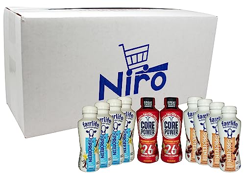 10 Pack Chocolate Vanilla Strawberry Protein Shake X646