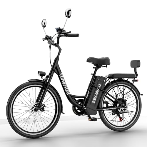 White 24" 500W 48V 20Ah 7-Speed Electric Cruiser Bike F81133