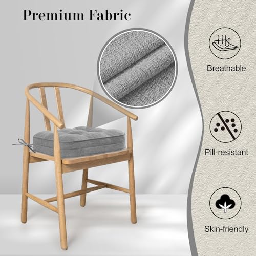 Khaki 16.5" x 16.5" Non-Slip Memory Foam Chair Cushions Set of 2 C418860