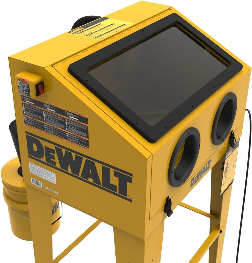 Abrasive Blast Cabinet, Modular Standalone or Benchtop Sand Blasting Cabinet, 20 CFM @ 90 PSI, Max Pressure 125 PSI D277473