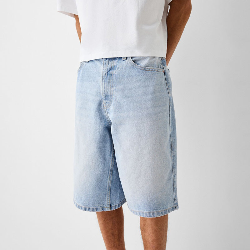 Men's Washed Denim Shorts