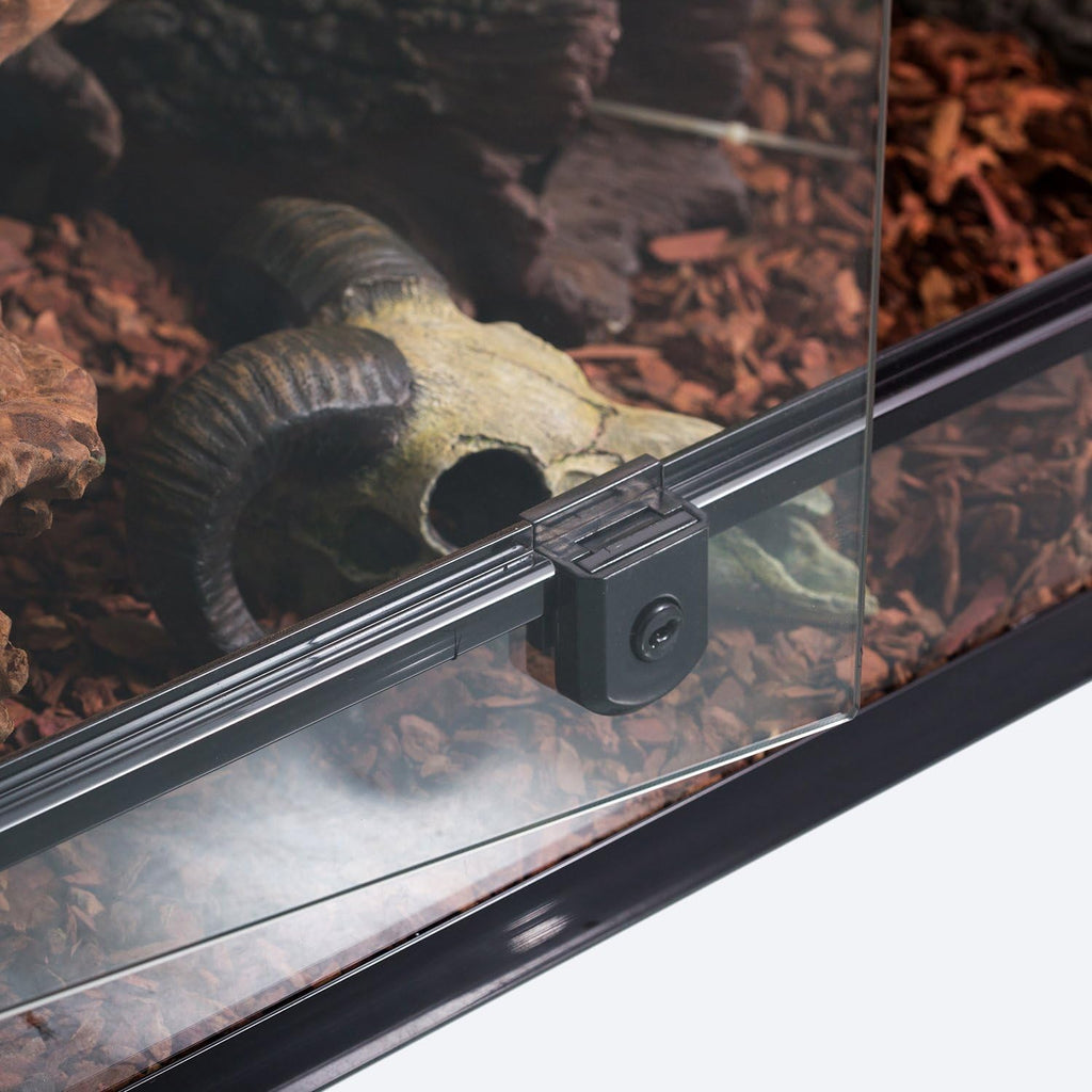 50 Gallon Glass Reptile Terrarium Tank, 36" x 18" x 18" Double Hinge Door with Screen Ventilation C9347