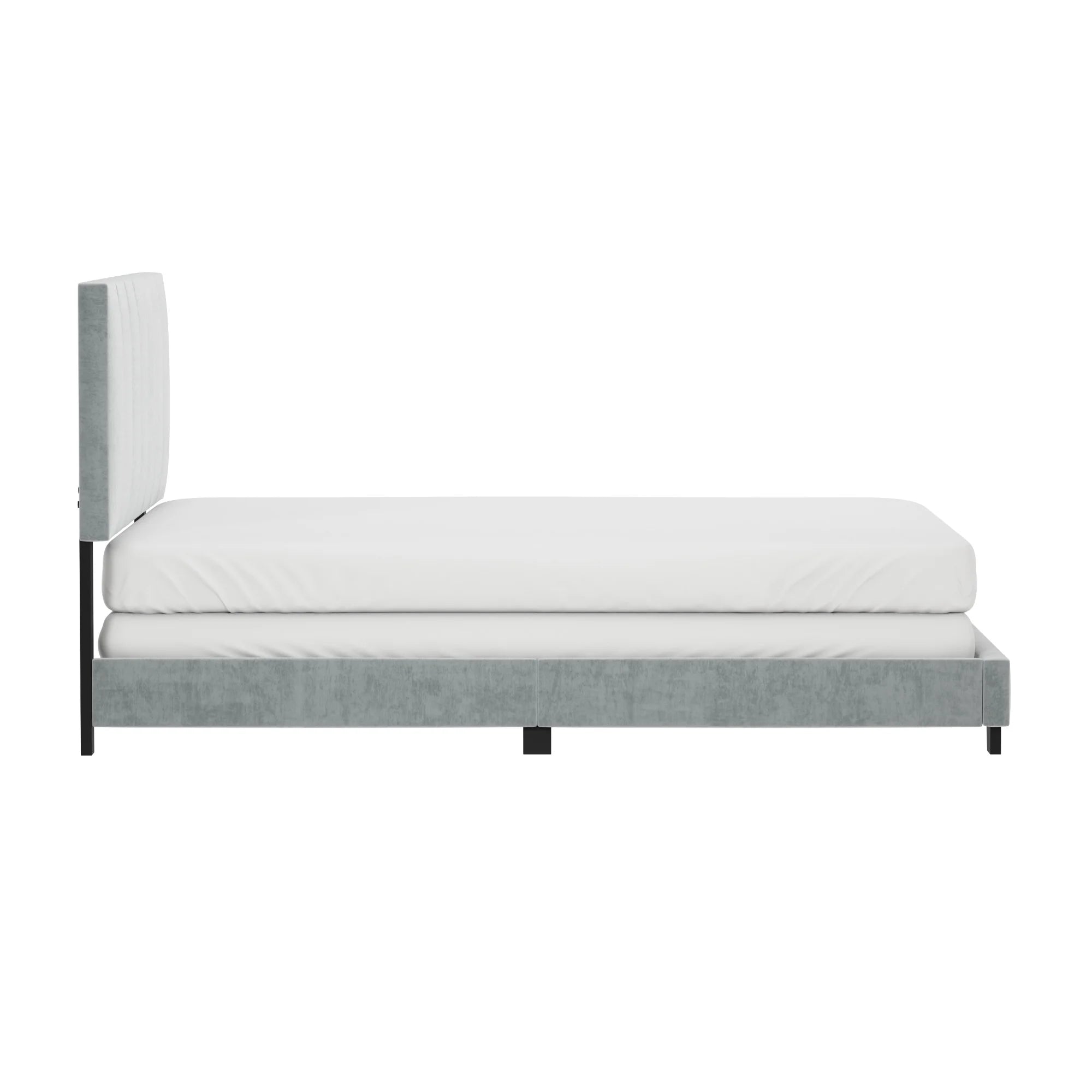 Platinum Gray Upholstered Queen Bed C95150