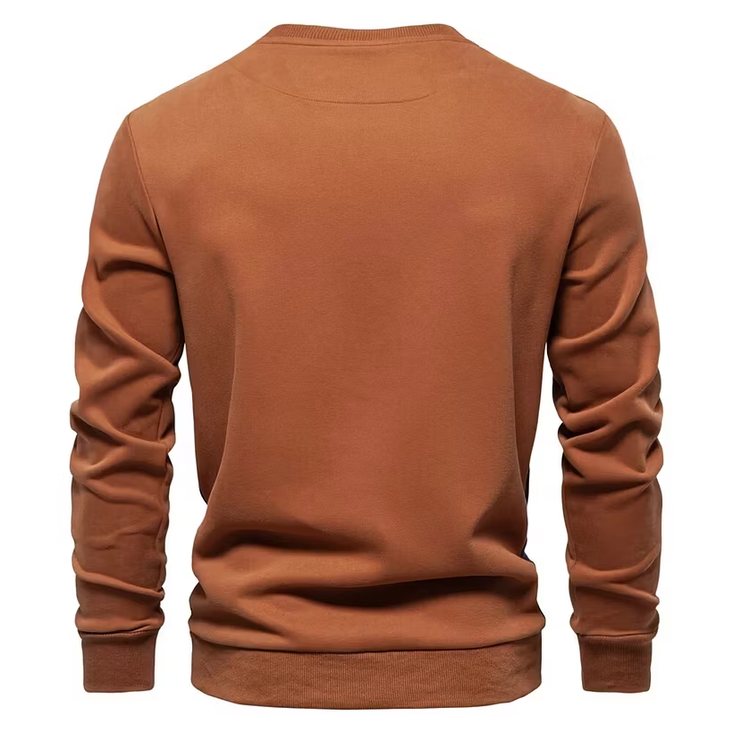 Men's Patchwork Cotton Casual Sweatshirt