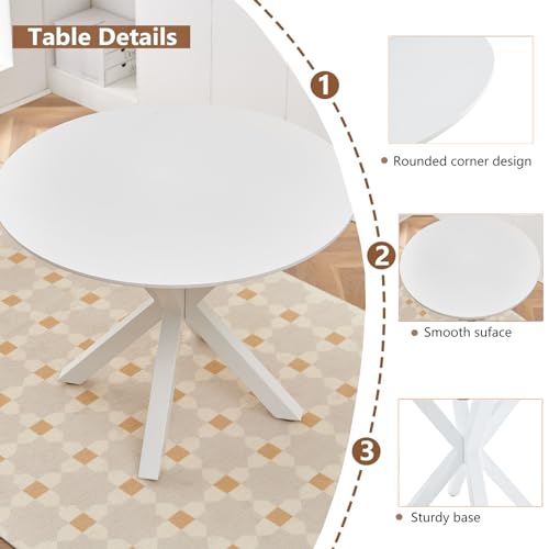 42" Faux Wood Round Dining Table C199