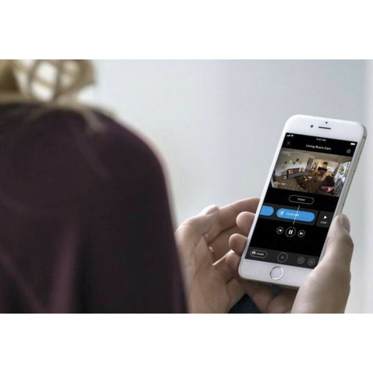 Black 1080p Wi-Fi Security Camera E515878
