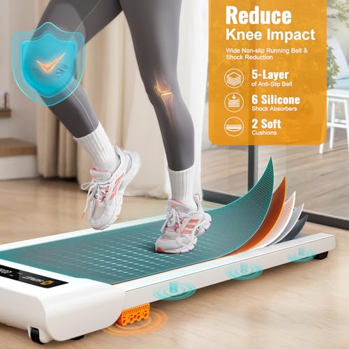 2.5HP Under Desk Treadmill with Remote Control & LED Display H7858