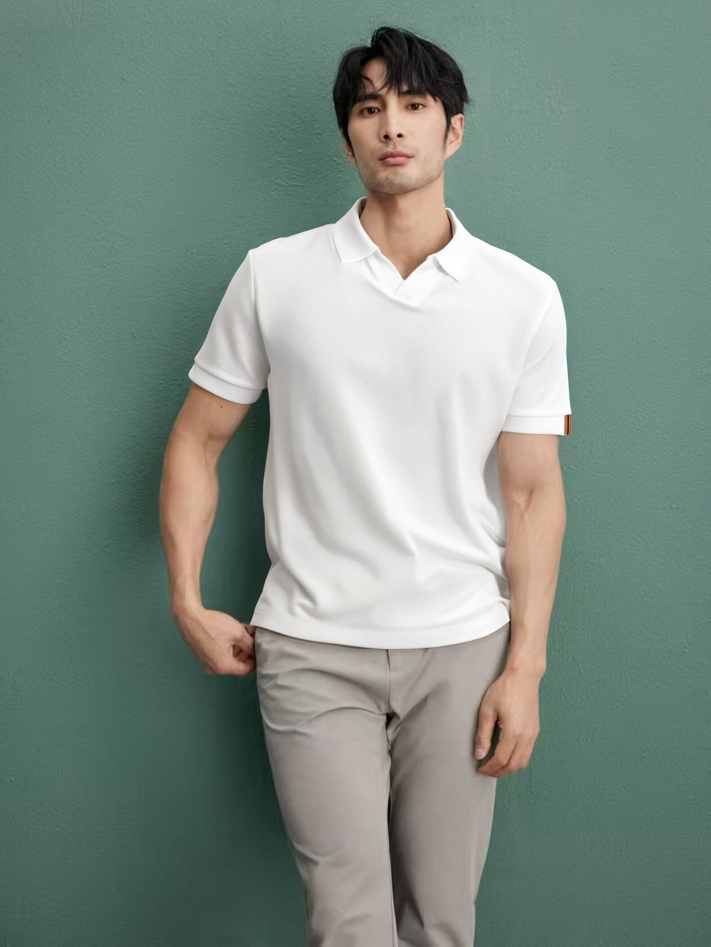 Men's Knitted Polo Shirt
