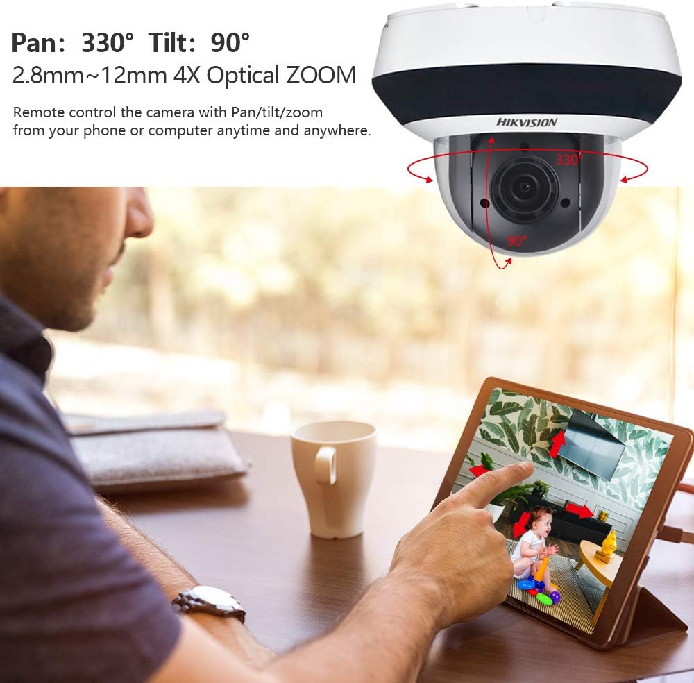 4MP POE Mini PTZ IP Camera with 4X Optical Zoom K619964