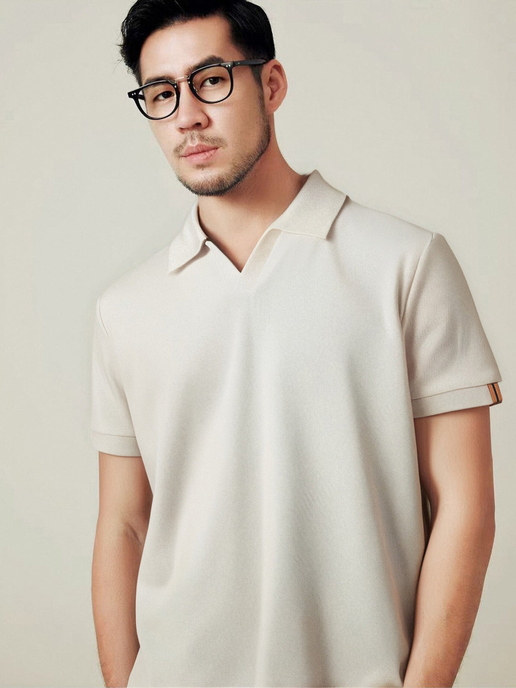 Men's Knitted Polo Shirt