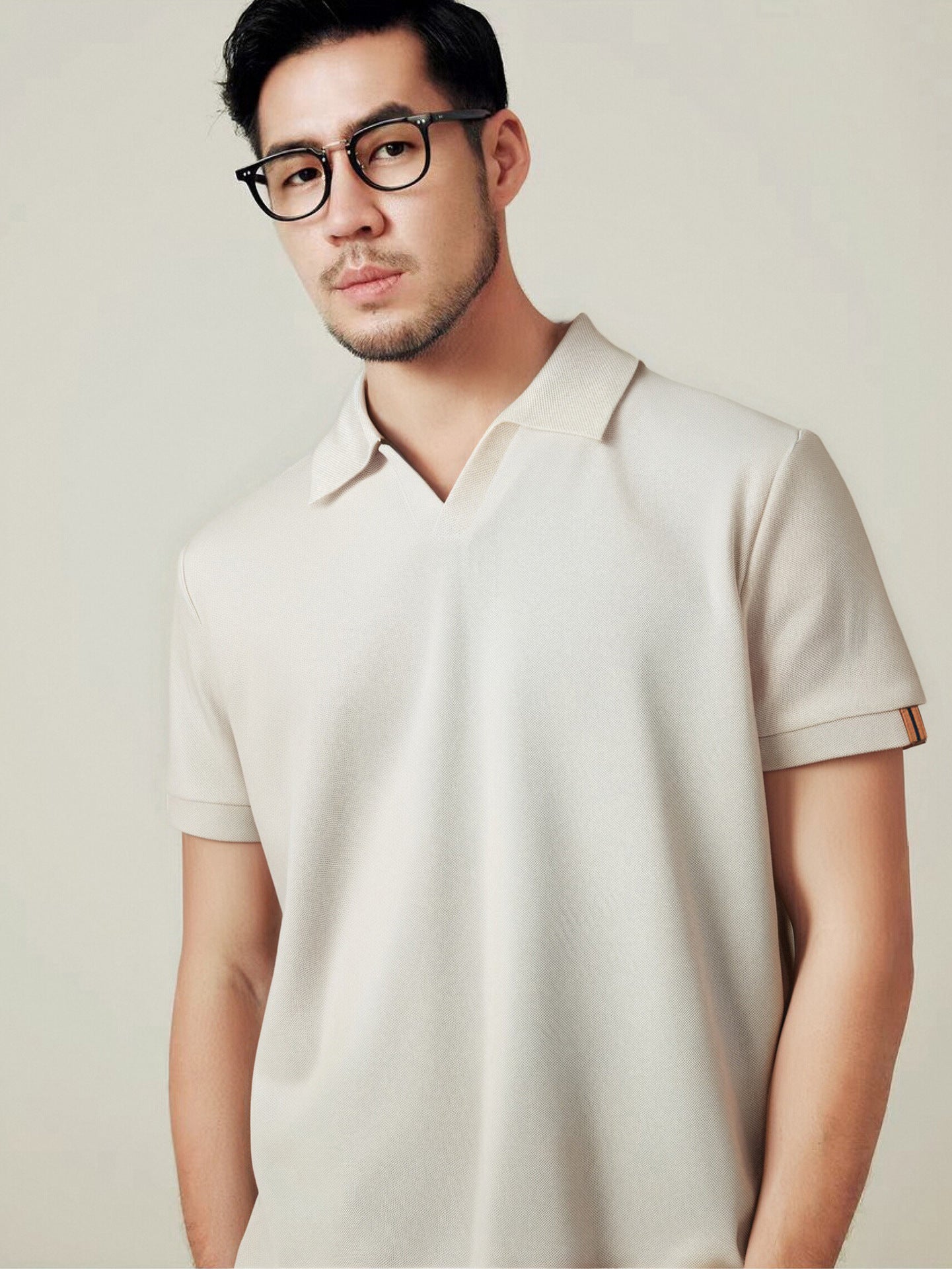 Men's Knitted Polo Shirt