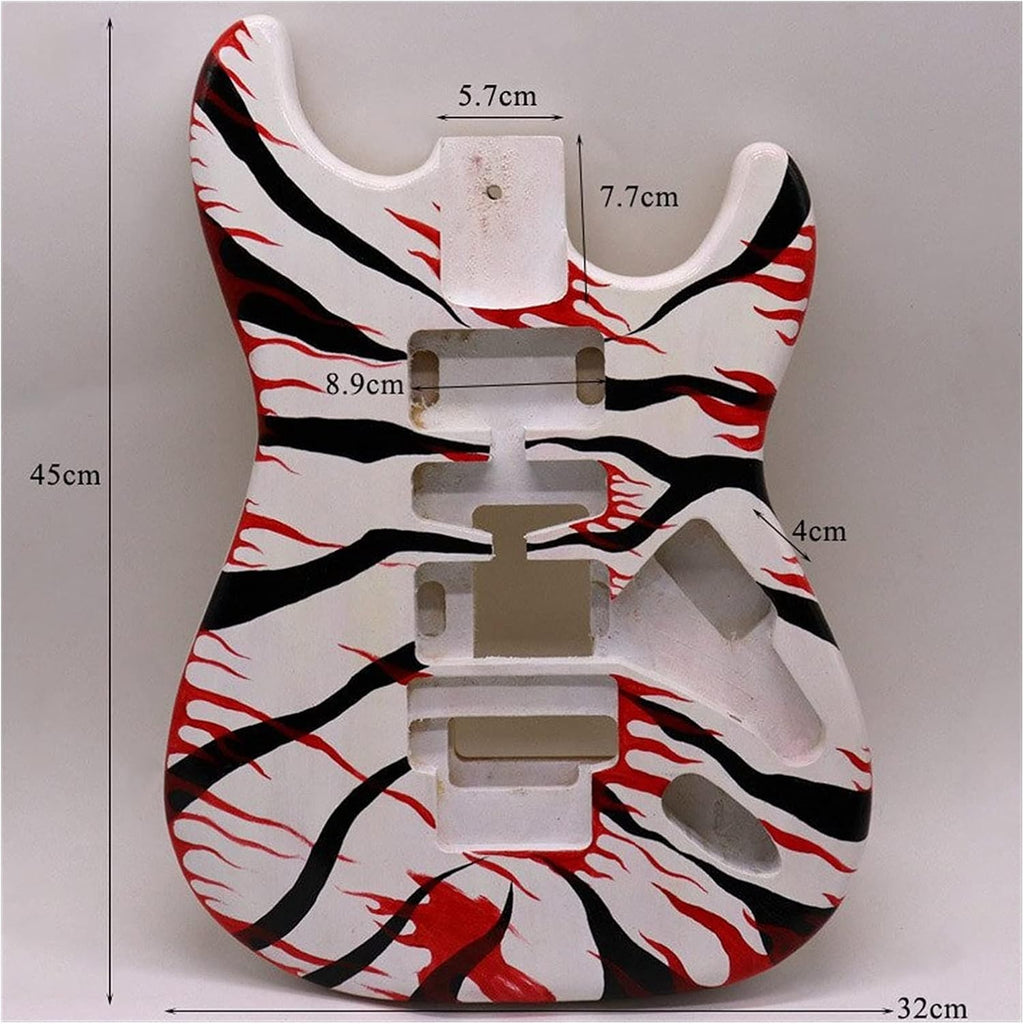 White Poplar Wood Electric Guitar Body K595