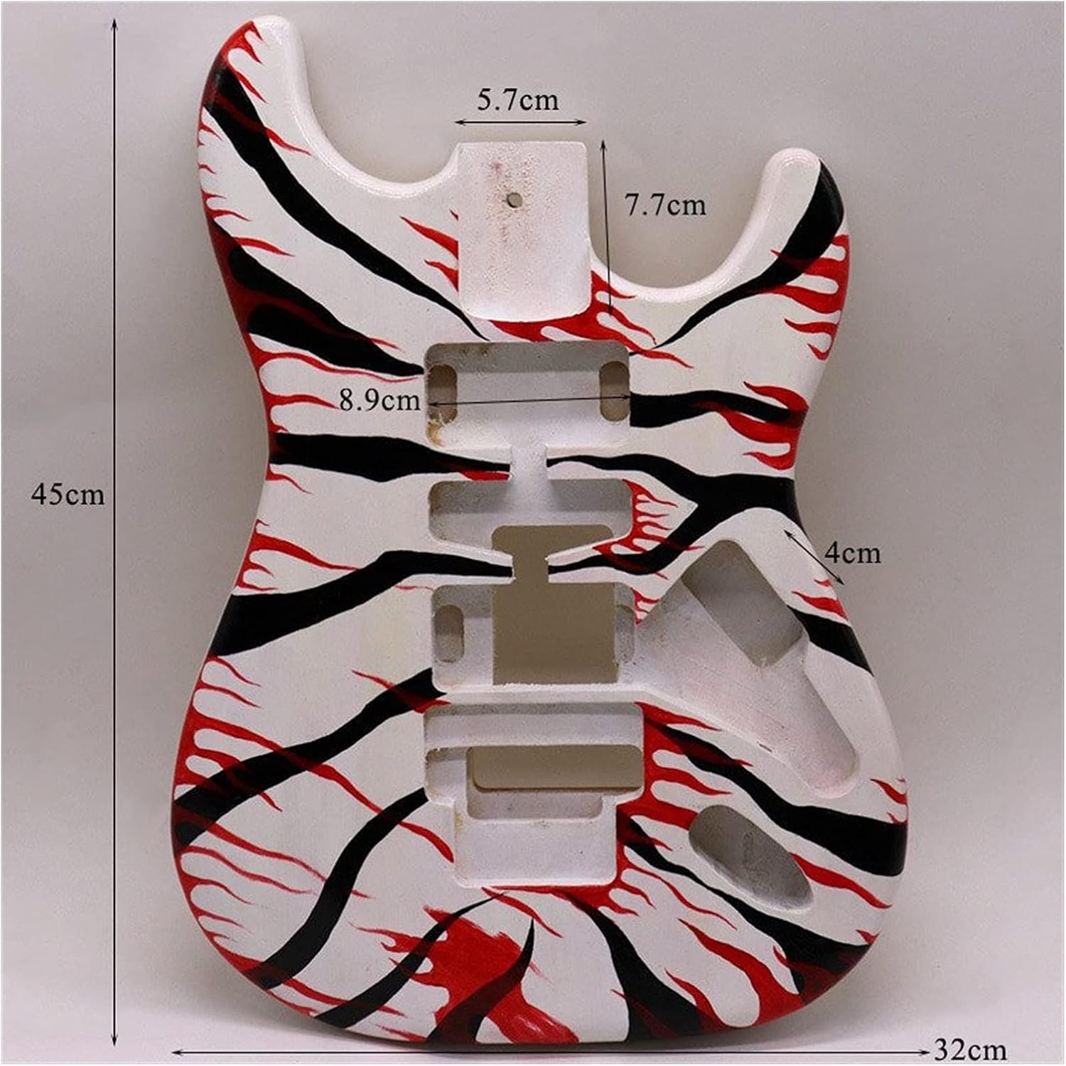 White Poplar Wood Electric Guitar Body K595