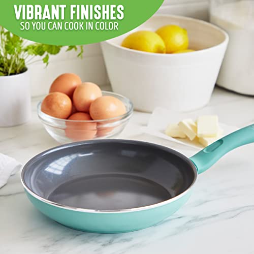 Turquoise 10" Nonstick Ceramic Frying Pan N197032