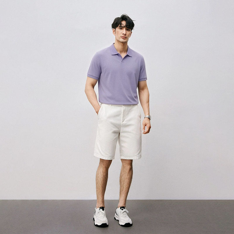 Men's Knitted Polo Shirt