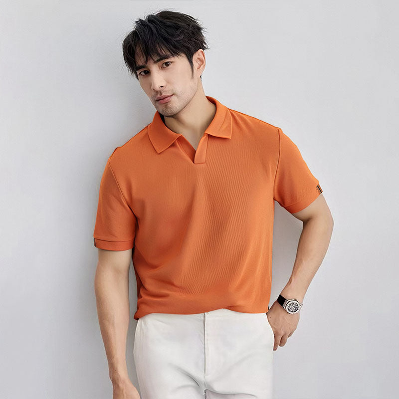 Men's Knitted Polo Shirt