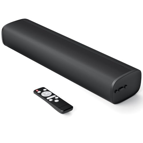 TV Sound Bar, Bluetooth 5.0 Soundbar 50W 17Inch with ARC/Optical/AUX Connection V30726