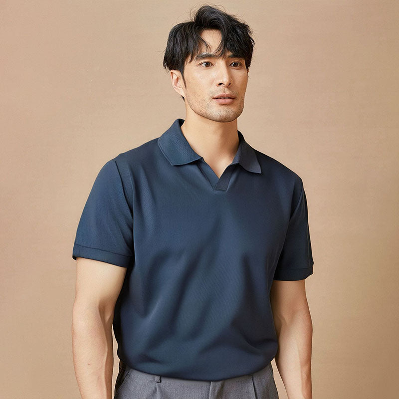 Men's Knitted Polo Shirt