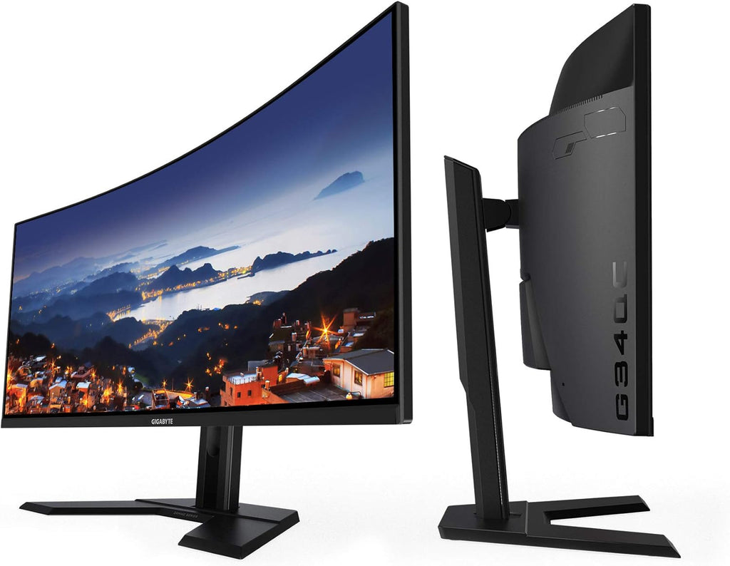 34" 144Hz Ultra-Wide Curved Gaming Monitor, 3440 x 1440 VA 1500R Display, 1ms Response Time, FreeSync Premium, Black Y60929