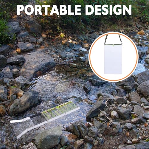 20pc Gold Panning Kit with Folding Sluice Box, Aluminum Alloy Mining Equipment K21030