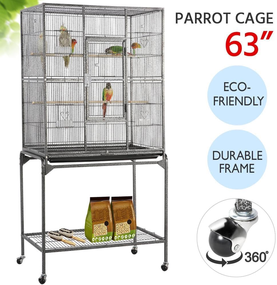 63'' Detachable Bird Cage with Stand F8748