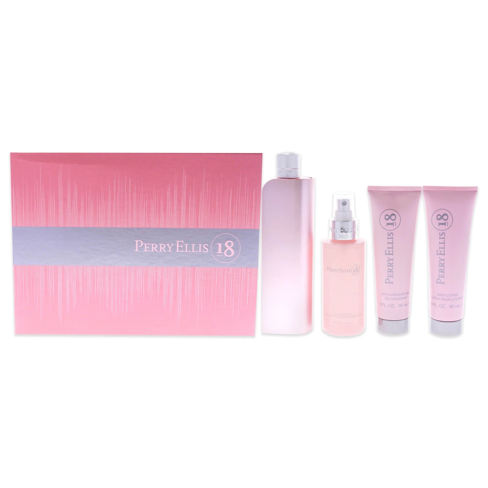 4 Pc Gift Set 3.4oz EDP Spray, 3oz Body Lotion, 4oz Body Mist, 3oz Bath and Shower Gel U838