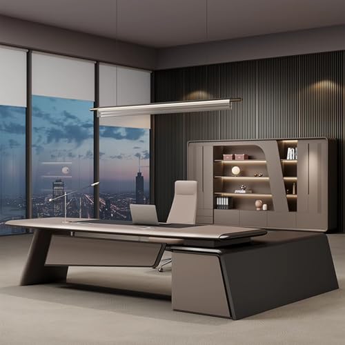 94.4" Executive Desk with Storage Cabinet and Drawer A71292