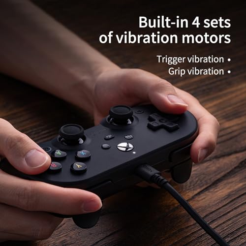 Black Wired Controller with Hall Effect Joysticks J1641