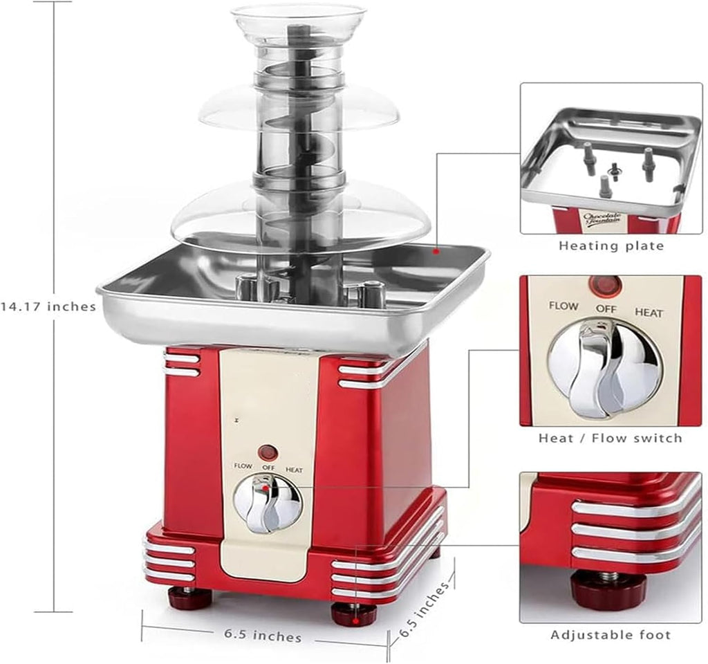 3 Tier Stainless Steel Electric Chocolate Fountain A725376