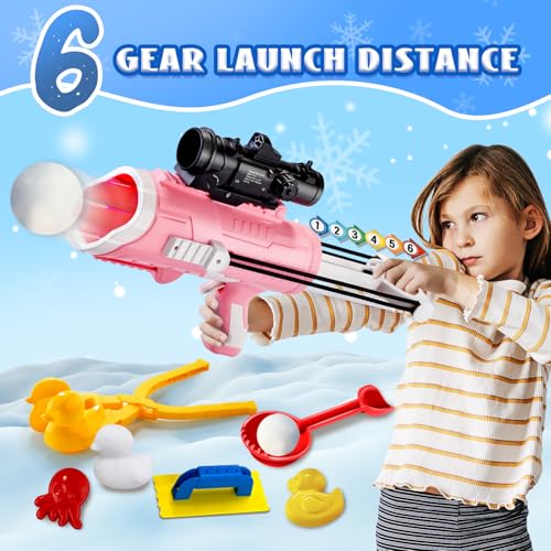 28 Pack Snow Toys with Snowball Launcher, Duck Snowball Maker, Animal Sand Molds X9447