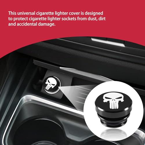 2 PCS Car Metal Cigarette Lighter Cover with Rubber Ring V59367