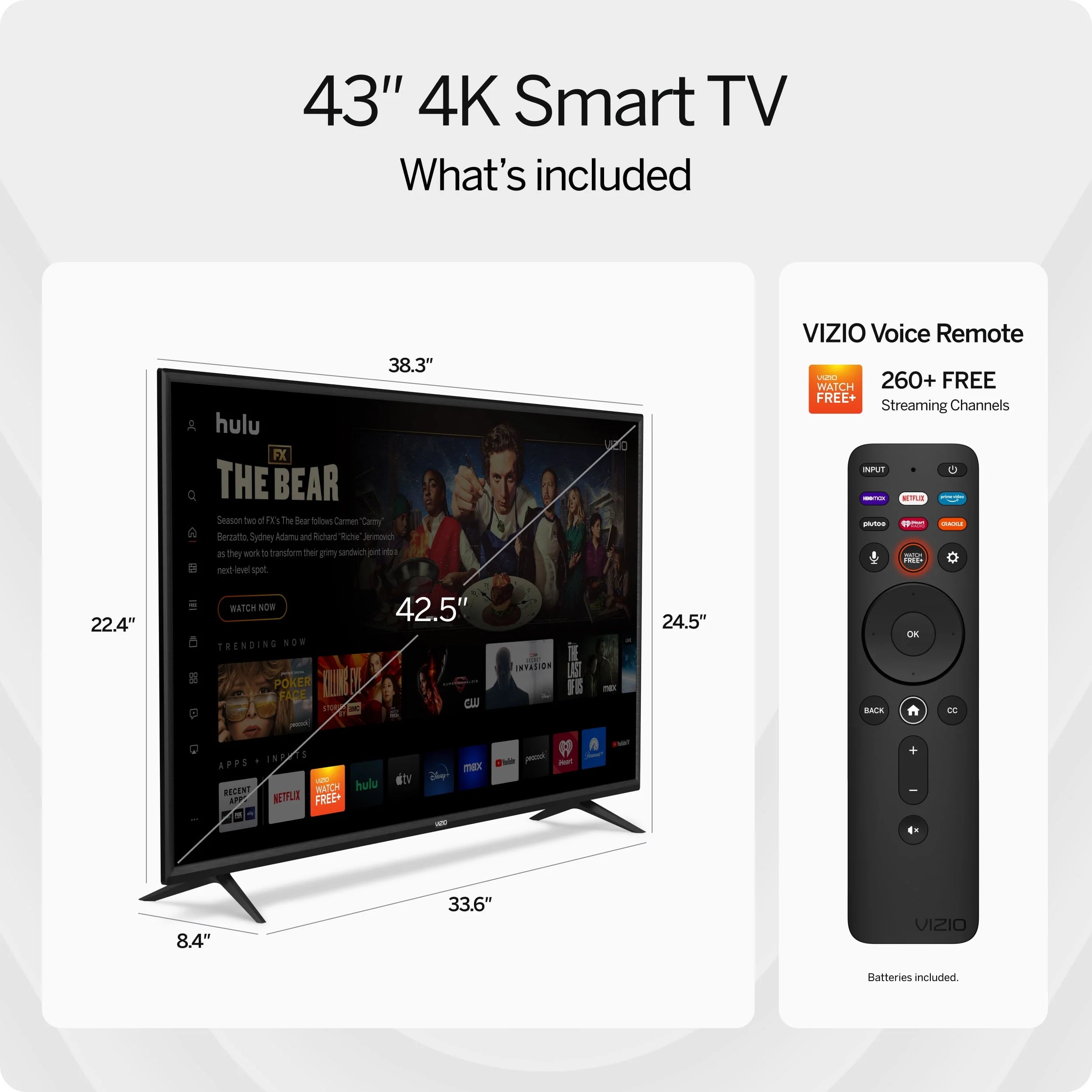 43 Class 4K UHD LED Smart TV P8591