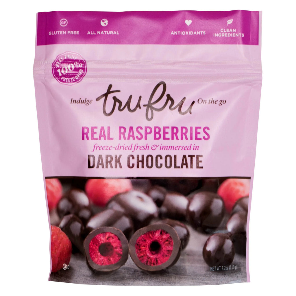 Dark Chocolate Dipped Freeze-Dried Raspberries, 4.2oz (Pack of 6) Q518863