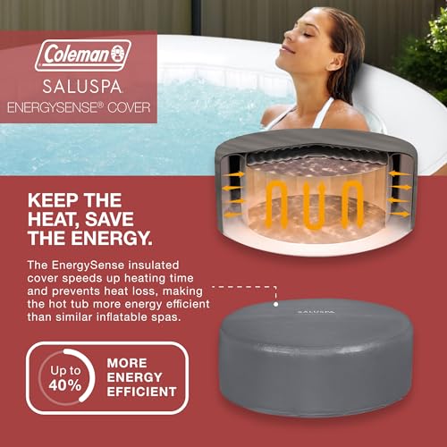 Orange Inflatable Hot Tub with AirJets and Cover Z45782