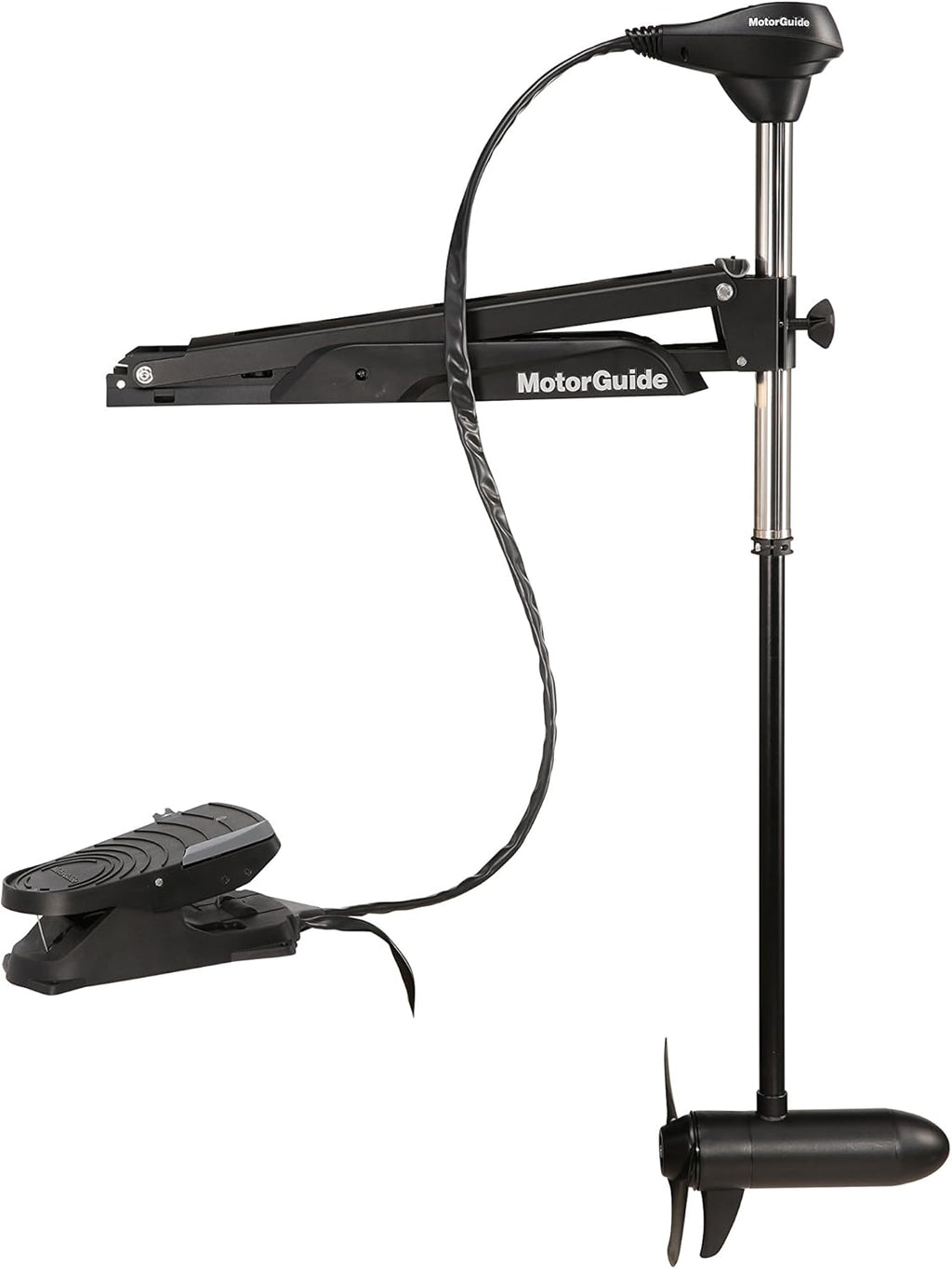 45-Inch Shaft 55-Pound Peak Thrust Cable Steer Foot-Control Trolling Motor I5571