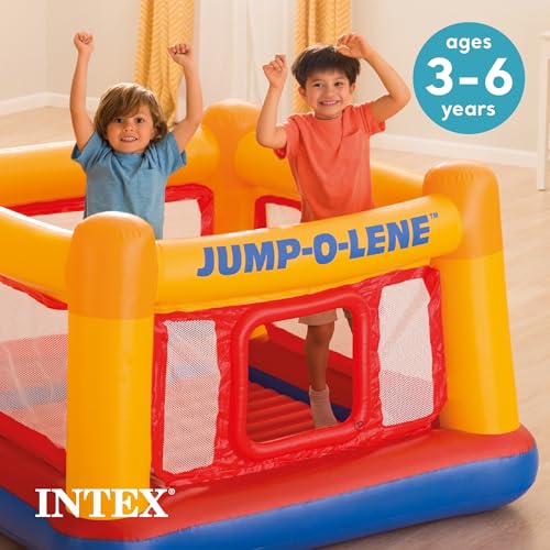 Inflatable Trampoline Bounce House with Crawl-Thru Door & Net F775816