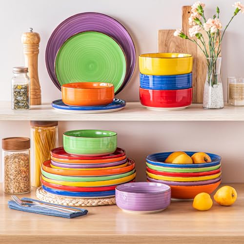 24 Piece Stoneware Dinnerware Set Z85293