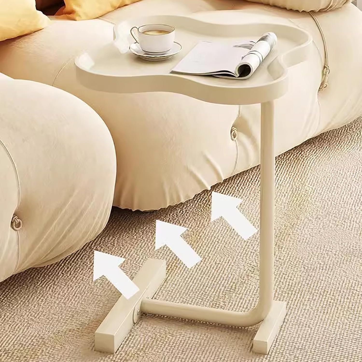 C Shaped Side Table, 15.7 * 23.6 in T6577