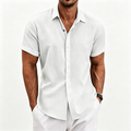 Vacation Loose Linen Short-Sleeve Shirt
