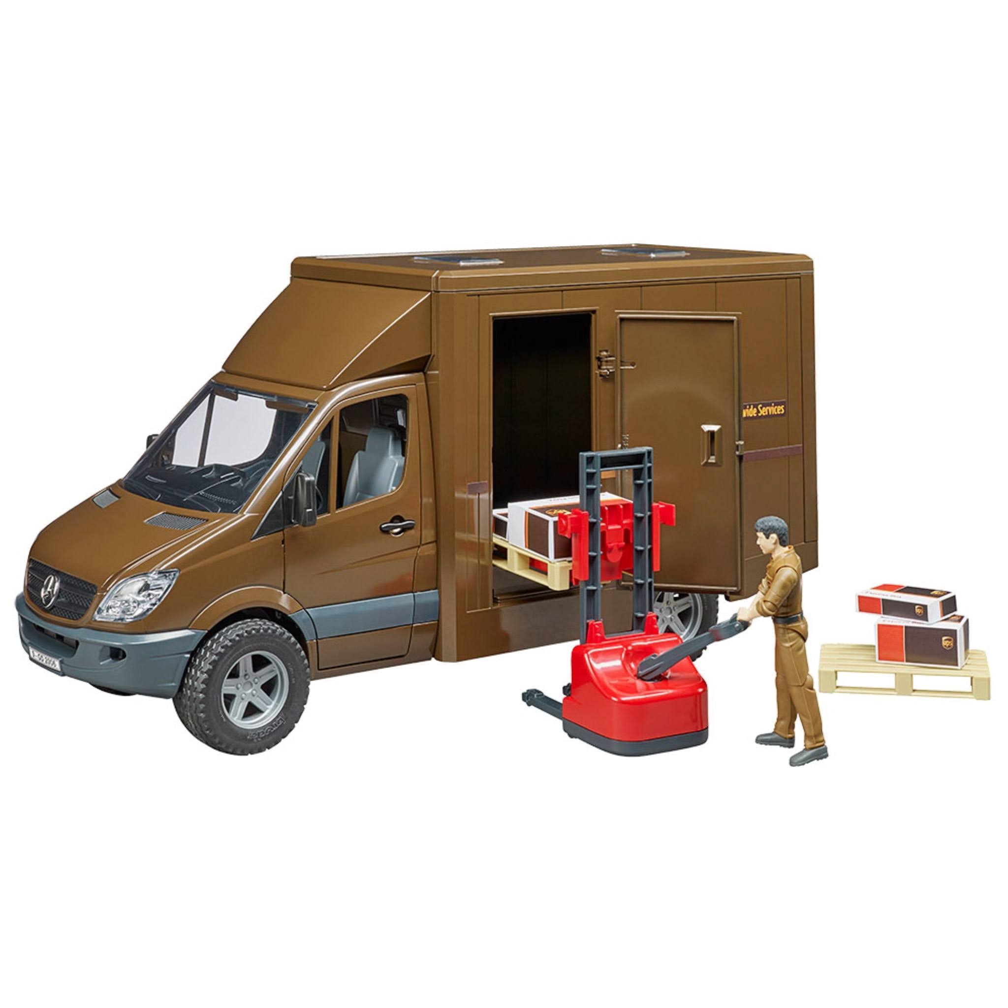 MB Sprinter UPS Truck with Driver and Accessories O621
