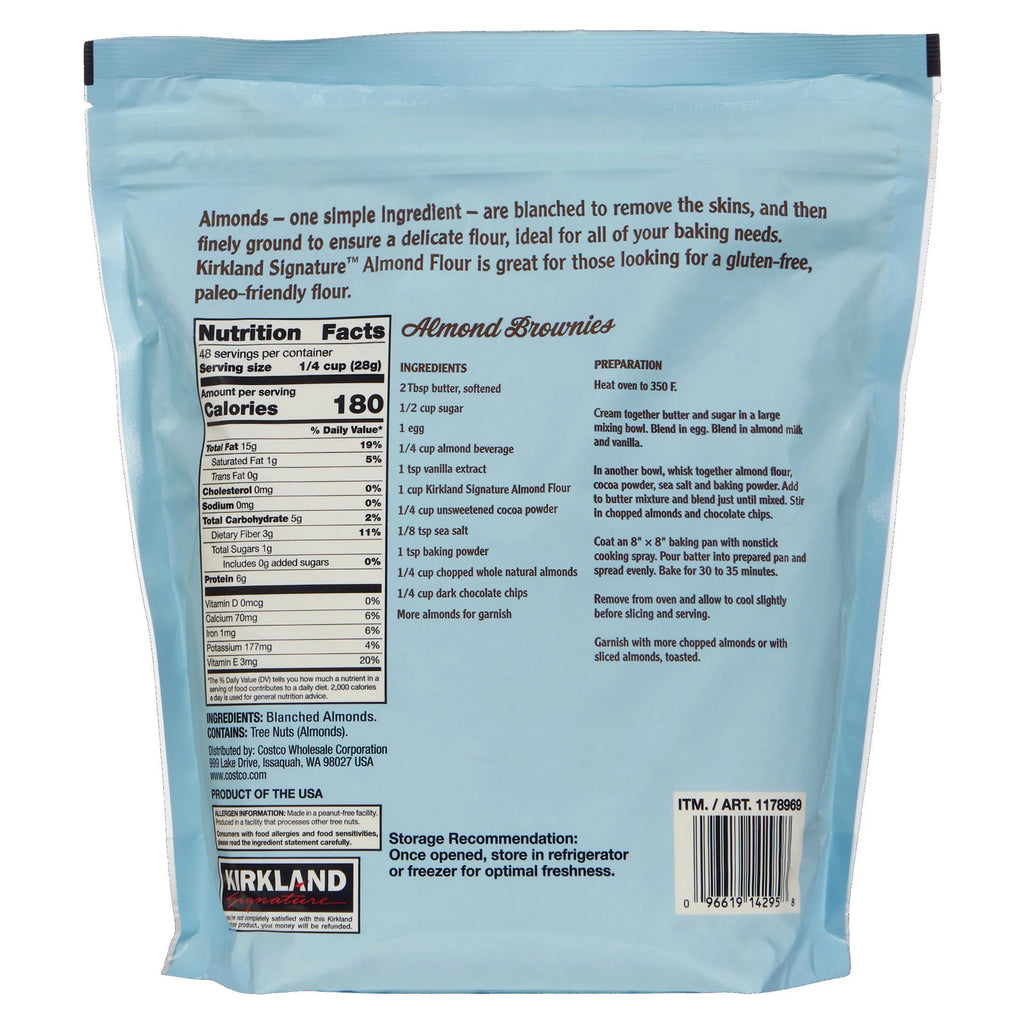 2 Packs Superfine Kosher Blanched Almond Flour, 3 Lbs U42634
