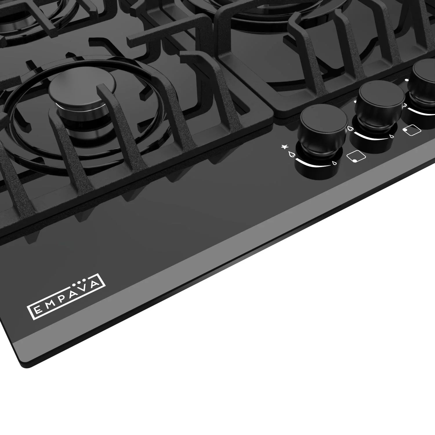 Black 5 Burner Gas Cooktop E857900