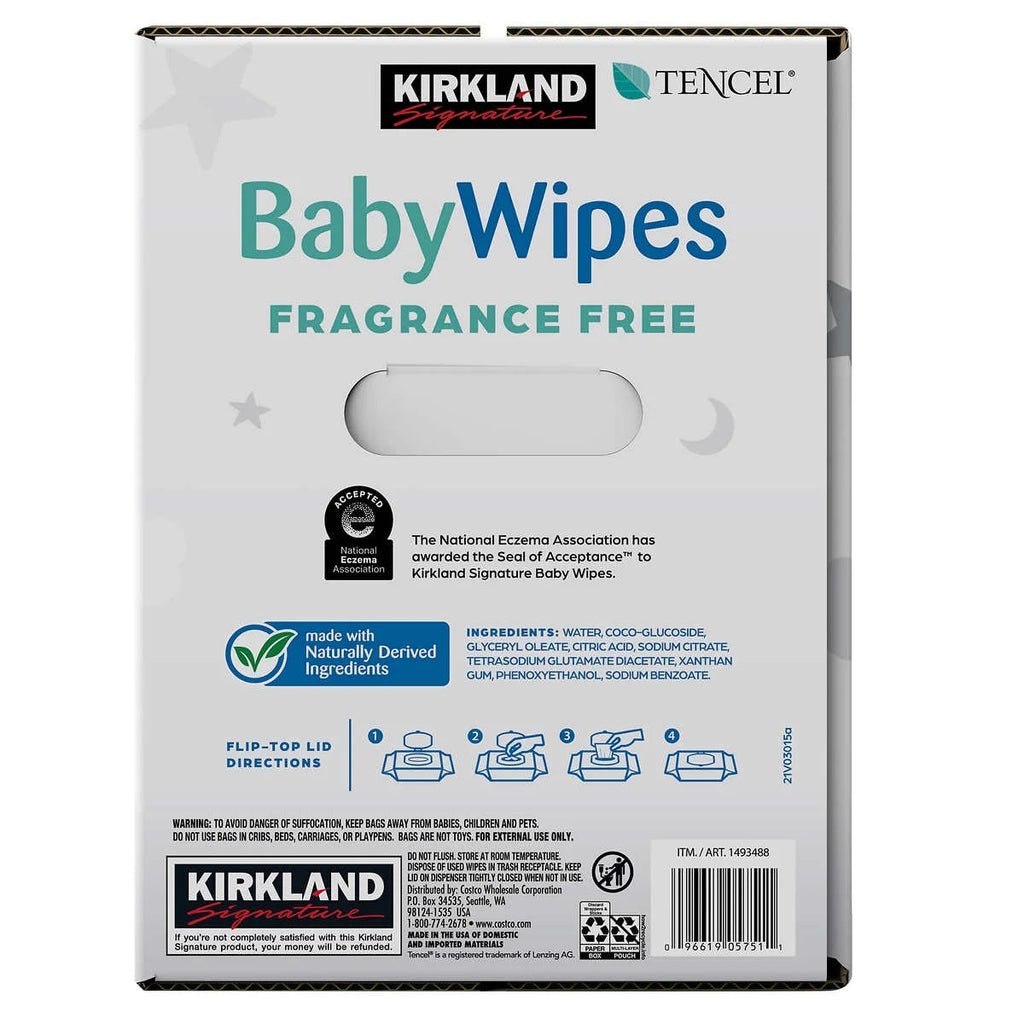 Fragrance Free Baby Wipes, 900-count T9040