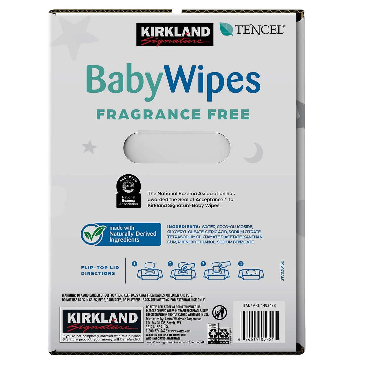 Fragrance Free Baby Wipes, 900-count T9040