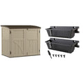 Compact 34 Cu. Ft. Resin Outdoor Storage Shed W680593