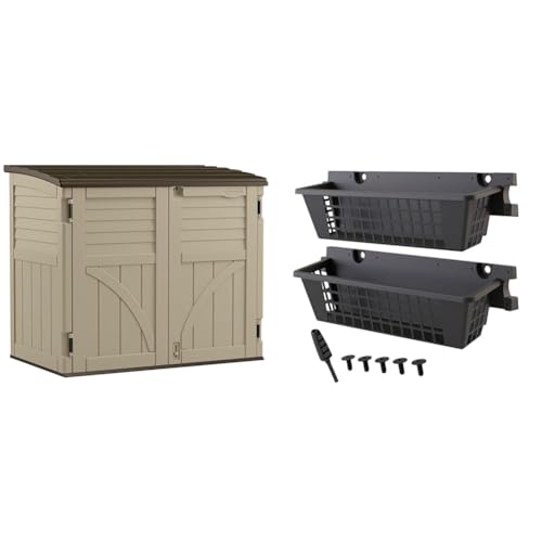 Compact 34 Cu. Ft. Resin Outdoor Storage Shed W680593