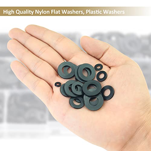 9 Sizes Nylon Flat Washers Assortment Kit M67824